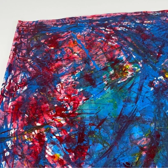 Abstract Blue and Red Art